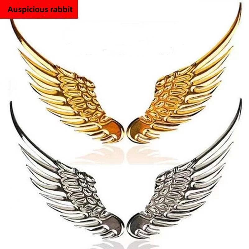 

3D персонализированные автомобильные наклейки с крыльями ангела, модная Металлическая Автомобильная наклейка для стайлинга, автомобильные...