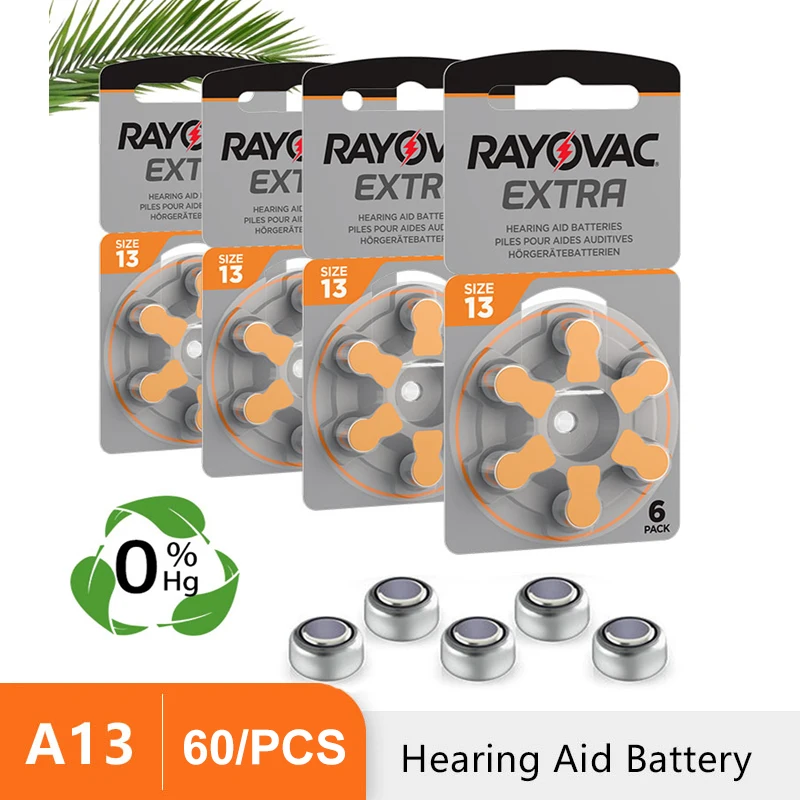 

Аккумулятор для слуховых аппаратов A13 13A 13 P13 PR48 RAYOVAC EXTRA Zinc Air 13/A13, Прямая поставка, миниатюрные батареи для усилителя звука и наушников
