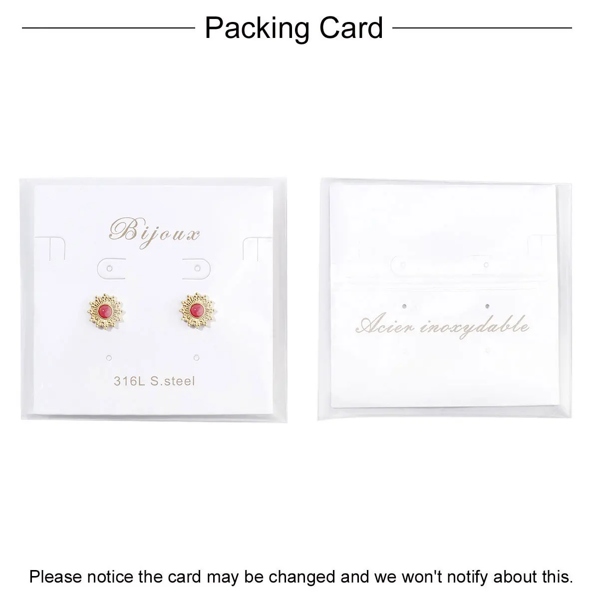 Французские роскошные серьги-гвоздики из нержавеющей стали с черным агатом