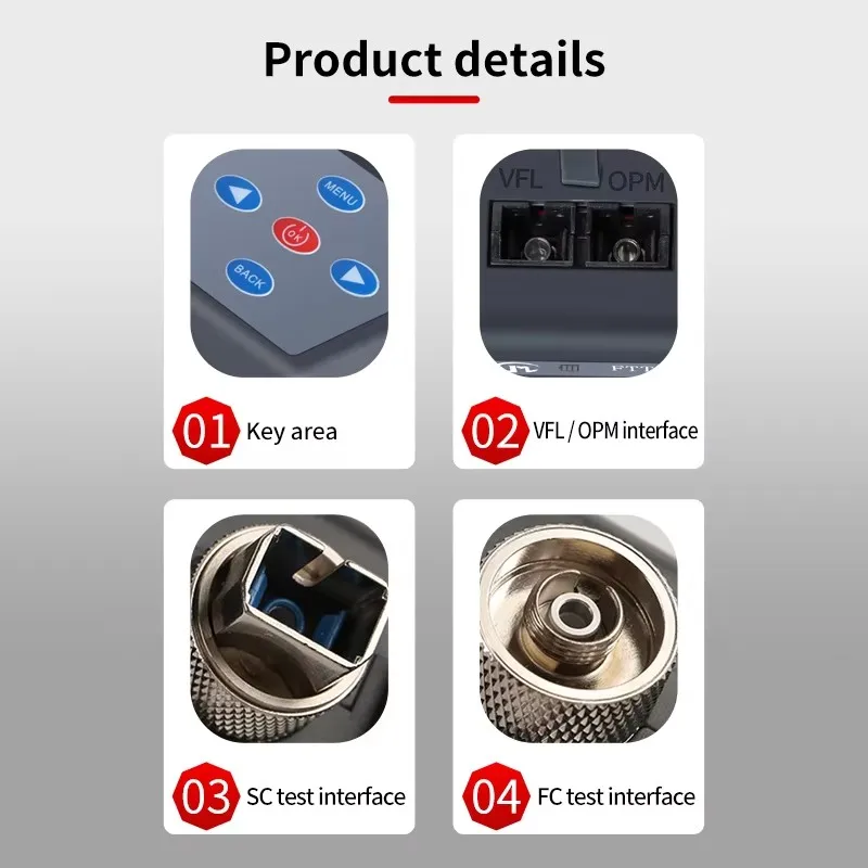 YOUYSI 4 в 1 FTTH OTDR Мини-измеритель оптической мощности Стабильный источник света VFL