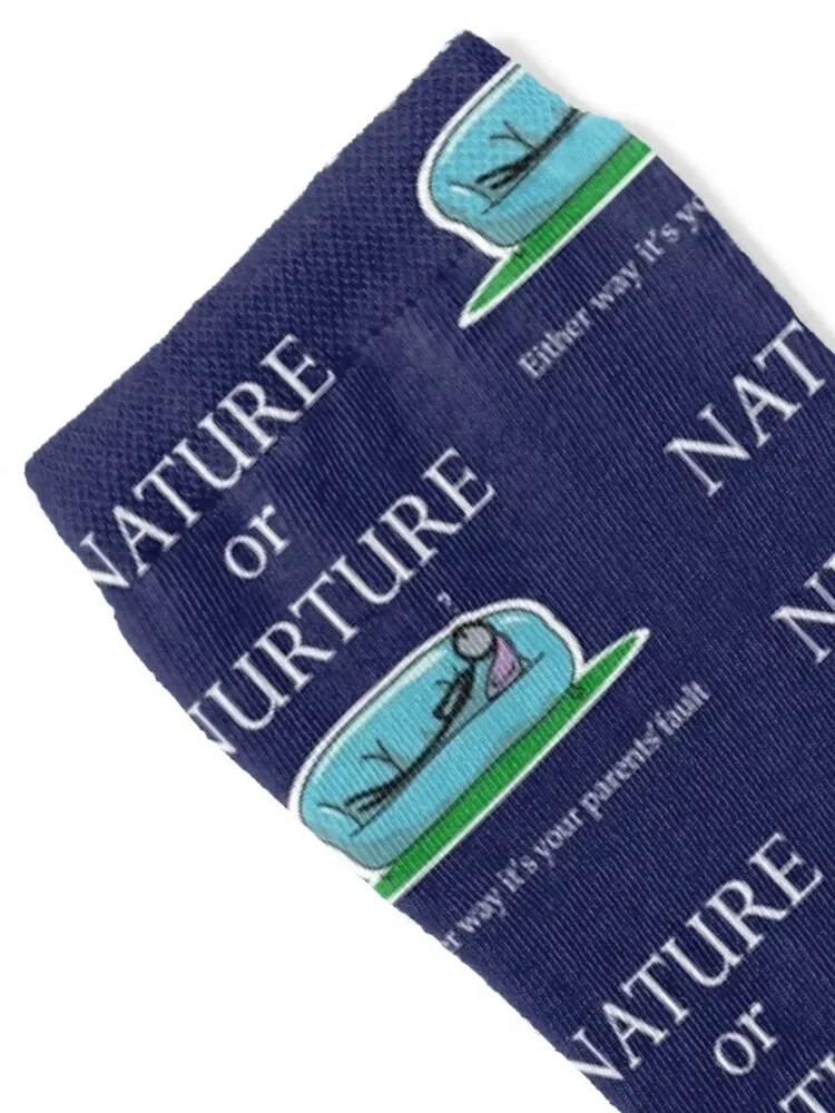 Носки мужские с надписью Nature или Nurture
