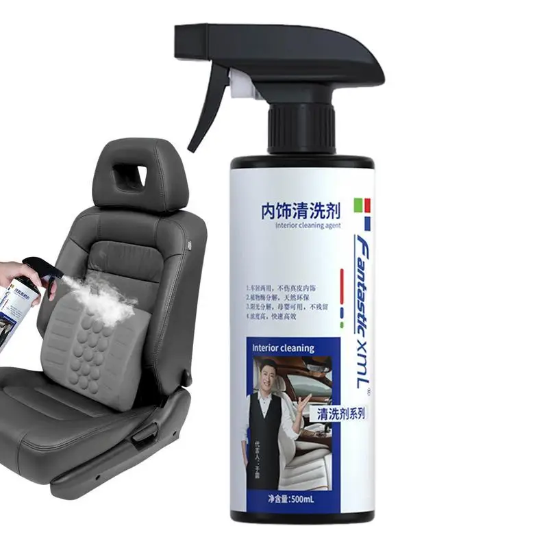 

Leather Cleaner For Car Multi Purpose Foam Cleaner Leather Clean Wash Car Interior Refurbish Leather Renovator Conditioner