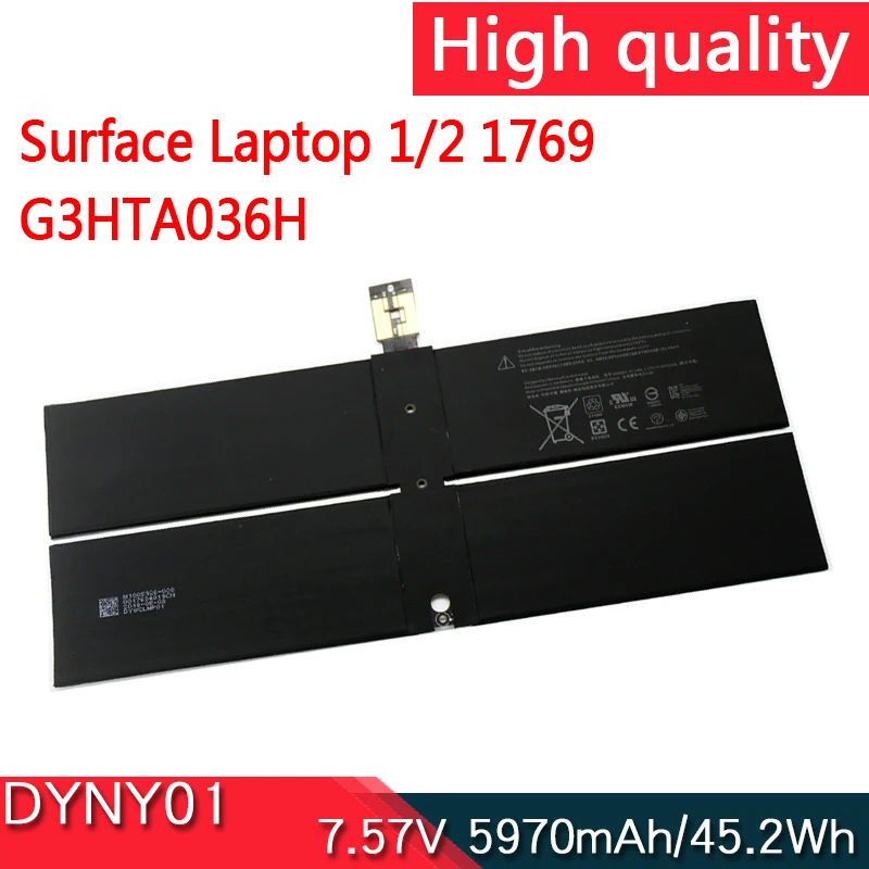 Новый аккумулятор для ноутбука DYNK01 G3HTA036H 7 57 В 45 2 Втч 5970 мАч Microsoft Surface 1/2 1769