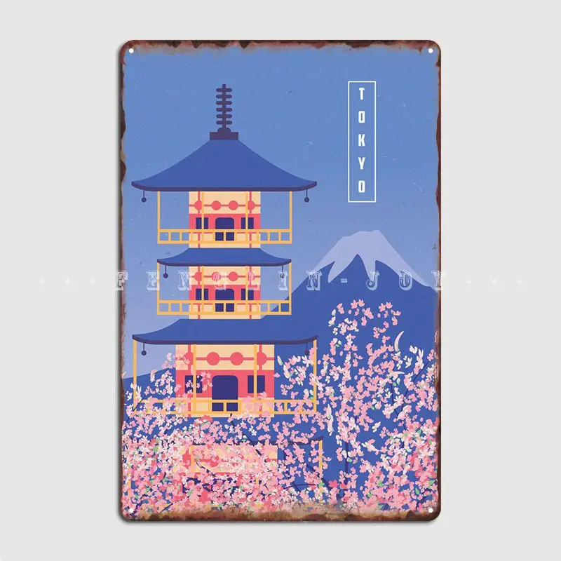 

Travel To Tokyo Metal Sign Wall Pub Bar Cave Personalized Poster Tin Sign Poster