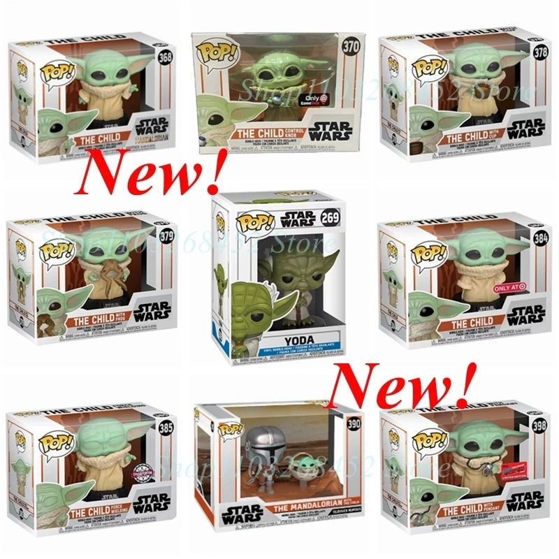 Новинка виниловые экшн-фигурки Funko POP Yoda the Child #368 #370 #378 #379 #398 #384 #385 #269 ограниченная