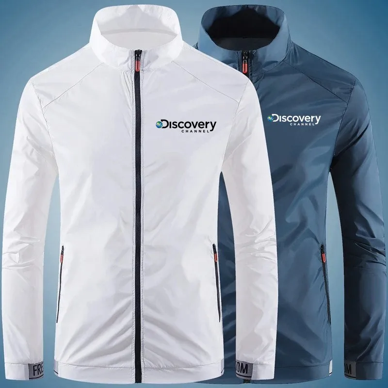 

Discovery Channel Sun Protection Thin Short Wind Cycling Jacket Breathable Men's Cycling Windbreaker Downhill Motorcycle Jacket