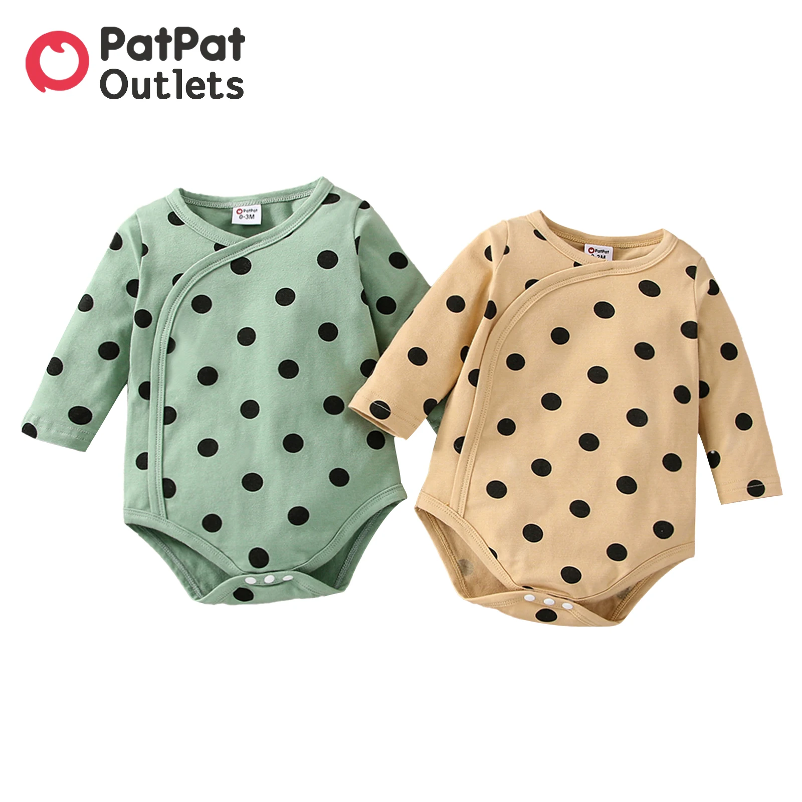 

PatPat 2-Pack Newborn Overalls 95% Cotton Infant Romper Bodysuit Baby Boy Girl Clothes New Born Long-sleeve Cartoon Jumpsuits