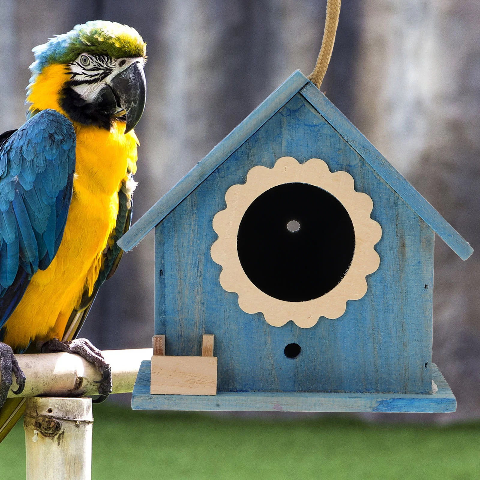Деревянный птичий домик гнездо птичьи домики для улицы кормушка птиц