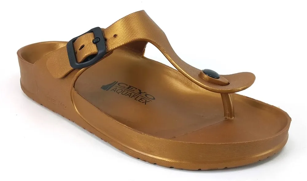 

Новинка 2022, модная сезон, модель, полиуретановые туфли с индивидуальными и удобными медными шлепанцами Ceyo AQuaflex-z, Анатомические женские Тапо...