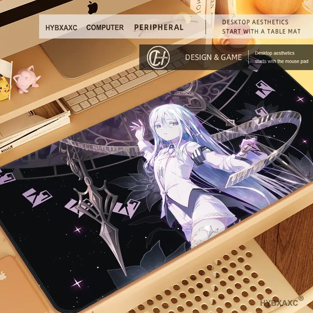 Фото Большой коврик для мыши HYBXAXC Project Sekai World Link PJSK 25Ji MMJ WxS VBS LN XXL, нескользящий, для компьютера, ноутбука, офиса, клавиатуры №2