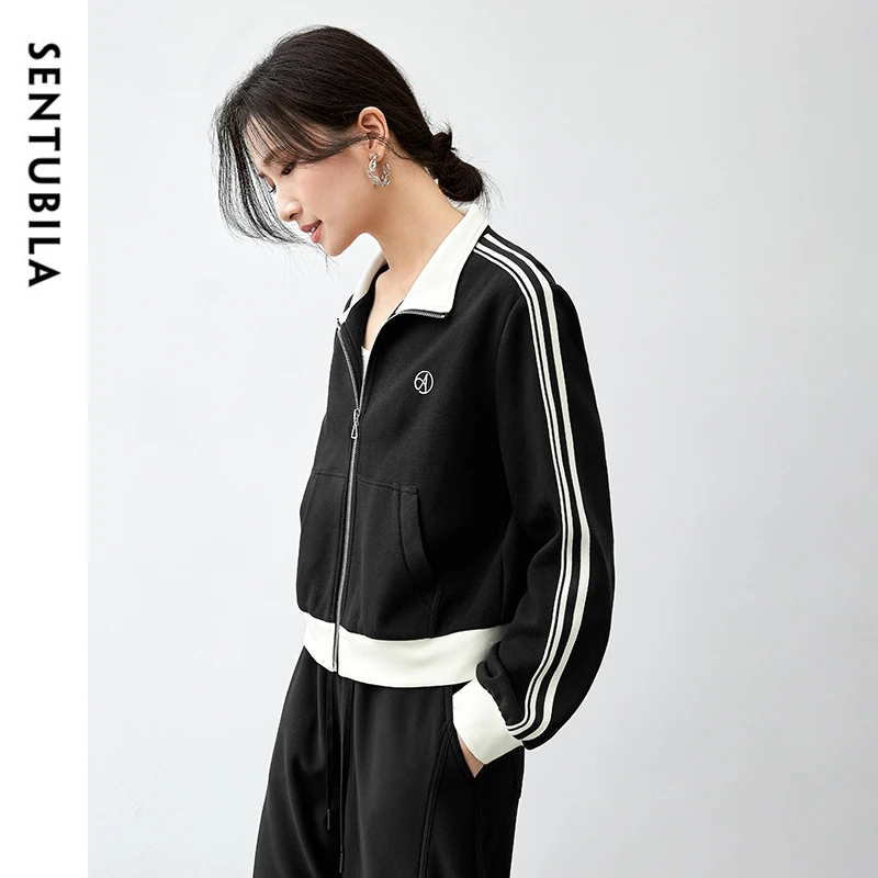 SENTUBILA хлопковые вязаные куртки для женщин 2024 зимнее повседневное свободное