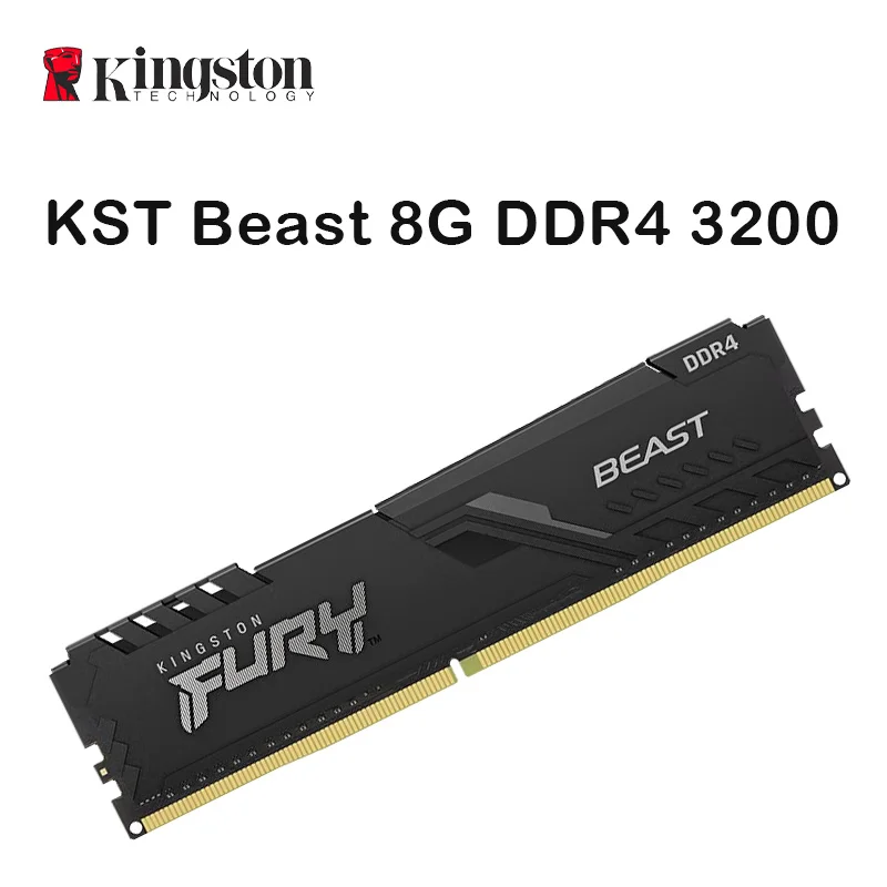 

Оперативная память Kingston Fury Beast RAMs 8 ГБ 16 ГБ 32 ГБ 2666 МГц 3200 МГц 3600 МГц DDR4