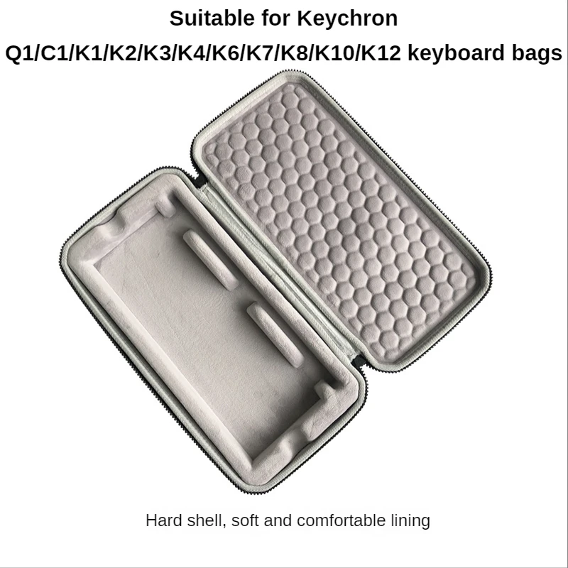 

New Portable Travel Hard Carrying Case for Keychron K1 K2 K3 K4 K5 K6 K7 K8 K10 K12 K14 Q1 C1 Mechanical Keyboard Box Handbag