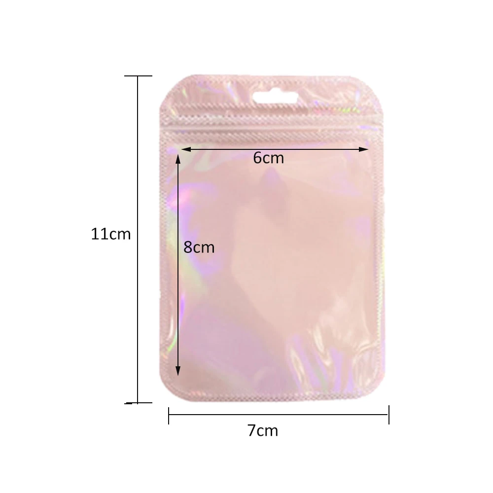 

Пакеты для украшений 50 шт., пластиковые, цвет радуги