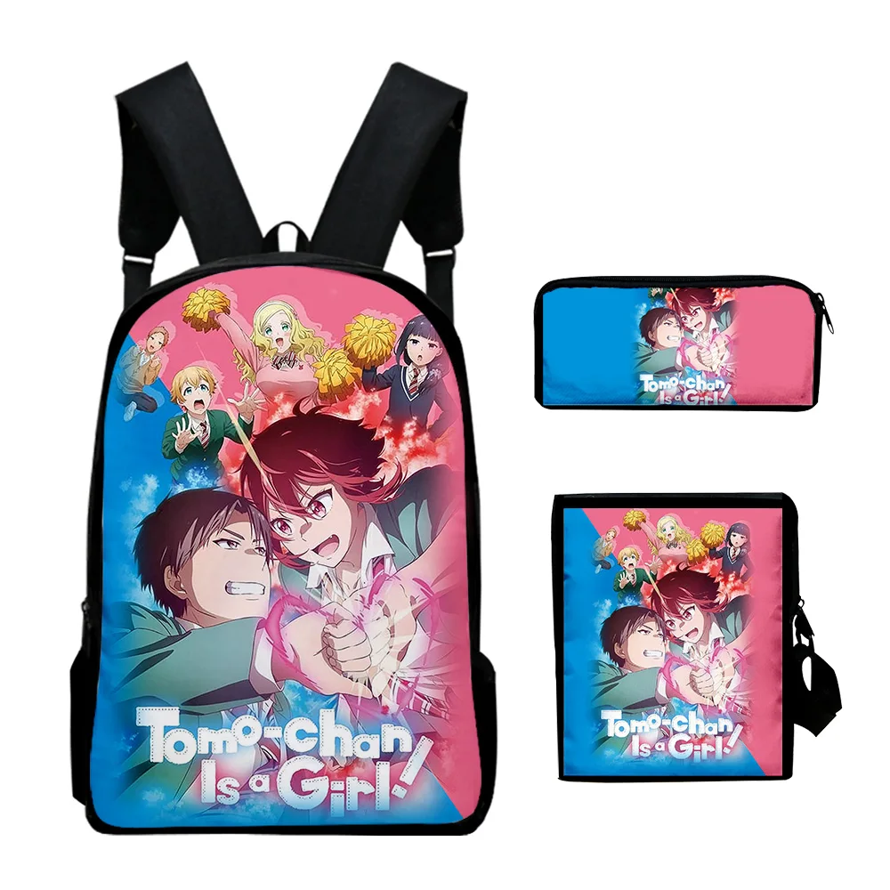 Модный Tomo-chan Is a Girl аниме 3D принт 3 шт./компл. школьные сумки для ноутбука рюкзак