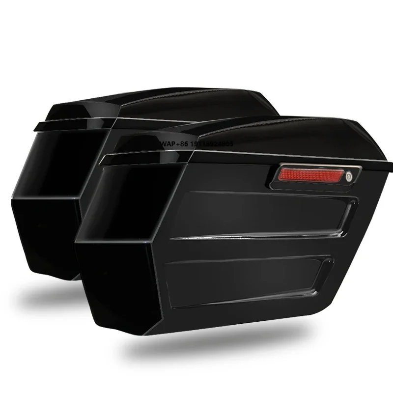 Фото Для мотоциклов Harley-Davidson 2014-2023: багажные кофры Performance Bagger, Road King, Street Glide, Touring Side Box, Chopped Motorcycle Luggage №1