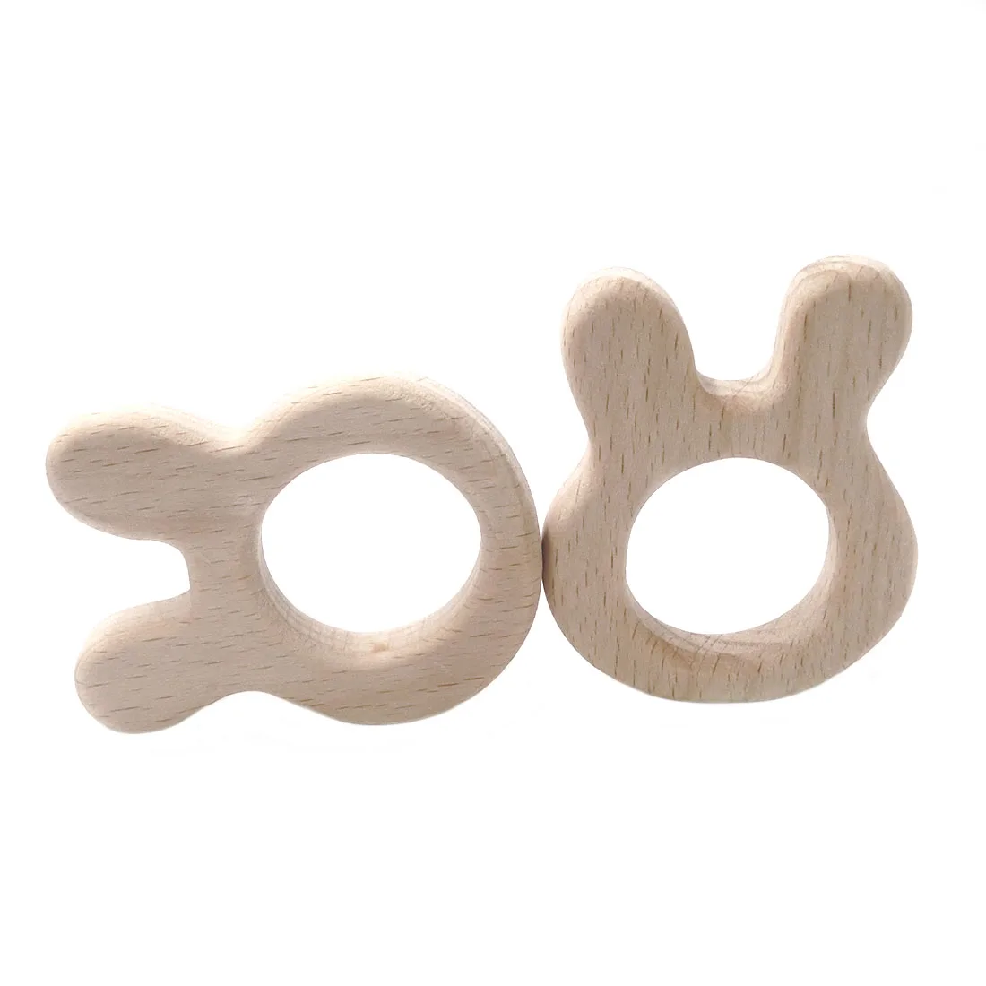 ABCPICK Деревянный Буковый кролик самодельная цепочка для соски аксессуары
