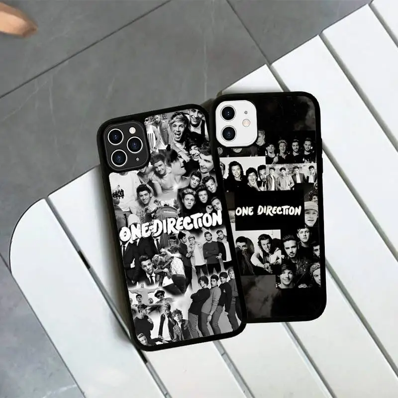 

O-one Directions Phone Case Silicone PC+TPU Case for iPhone 11 12 13 Pro Max 8 7 6 Plus X SE XR Hard Fundas