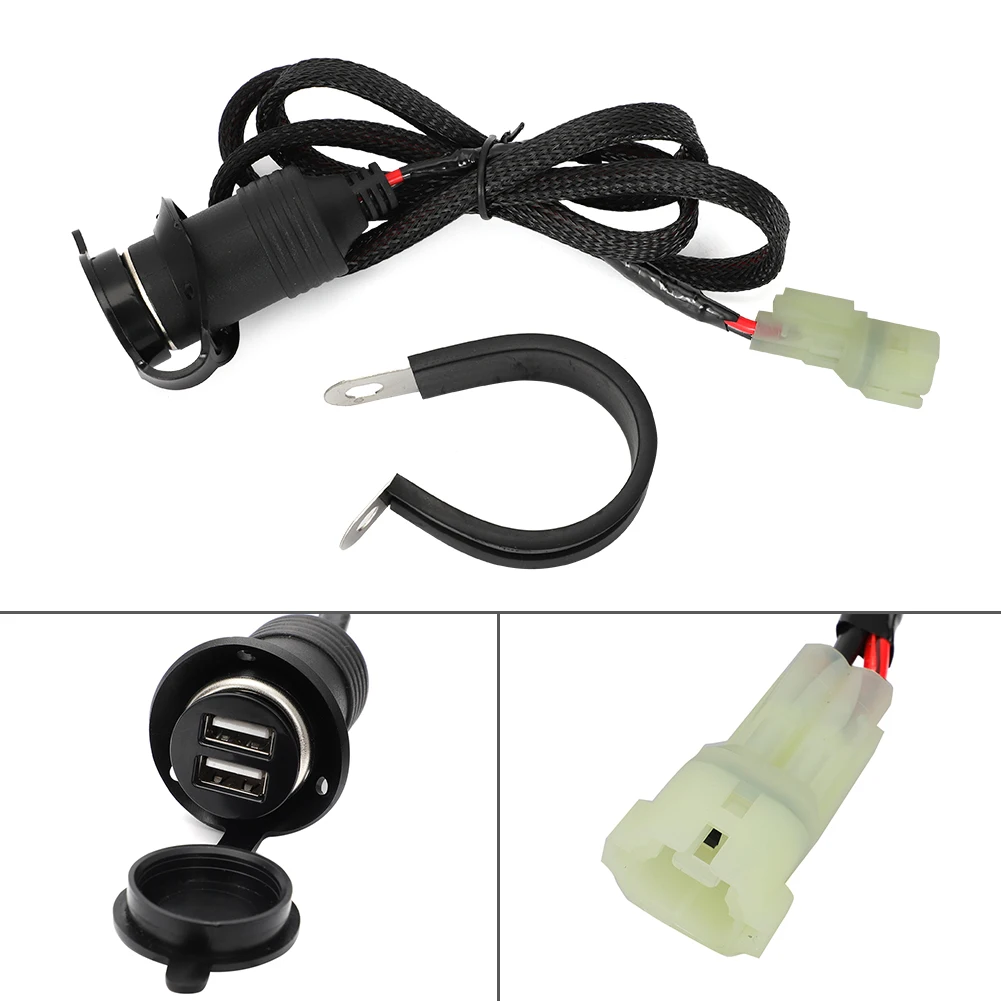 

For Kawasaki Z900 ZR900F/H Motorcycle USB Socket Accessory Power Outlet Socket Switched Auxiliary Replace 99994-1353