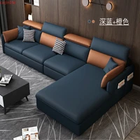 loveseat sofa no wash technology cloth sofa simple modern living room combination to dismantle and wash the new latex sofa
