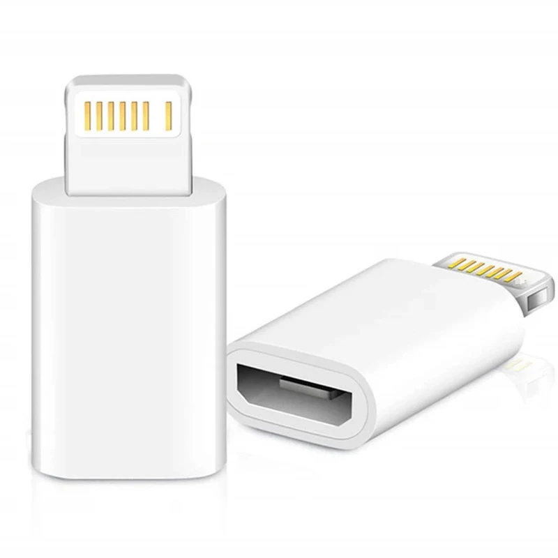 

Mini OTG Micro Usb To Lightning Adapter for IPhone 12 11 Pro XS Max XR X 10 8 7 Plus Microusb Male To Ios 8Pin Female Connecor