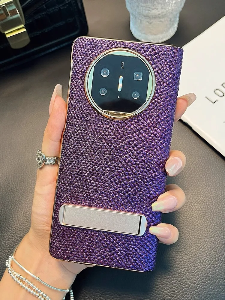 Чехол для телефона Huawei Mate X5 X3 градиентный чехол из натуральной кожи супер матовая