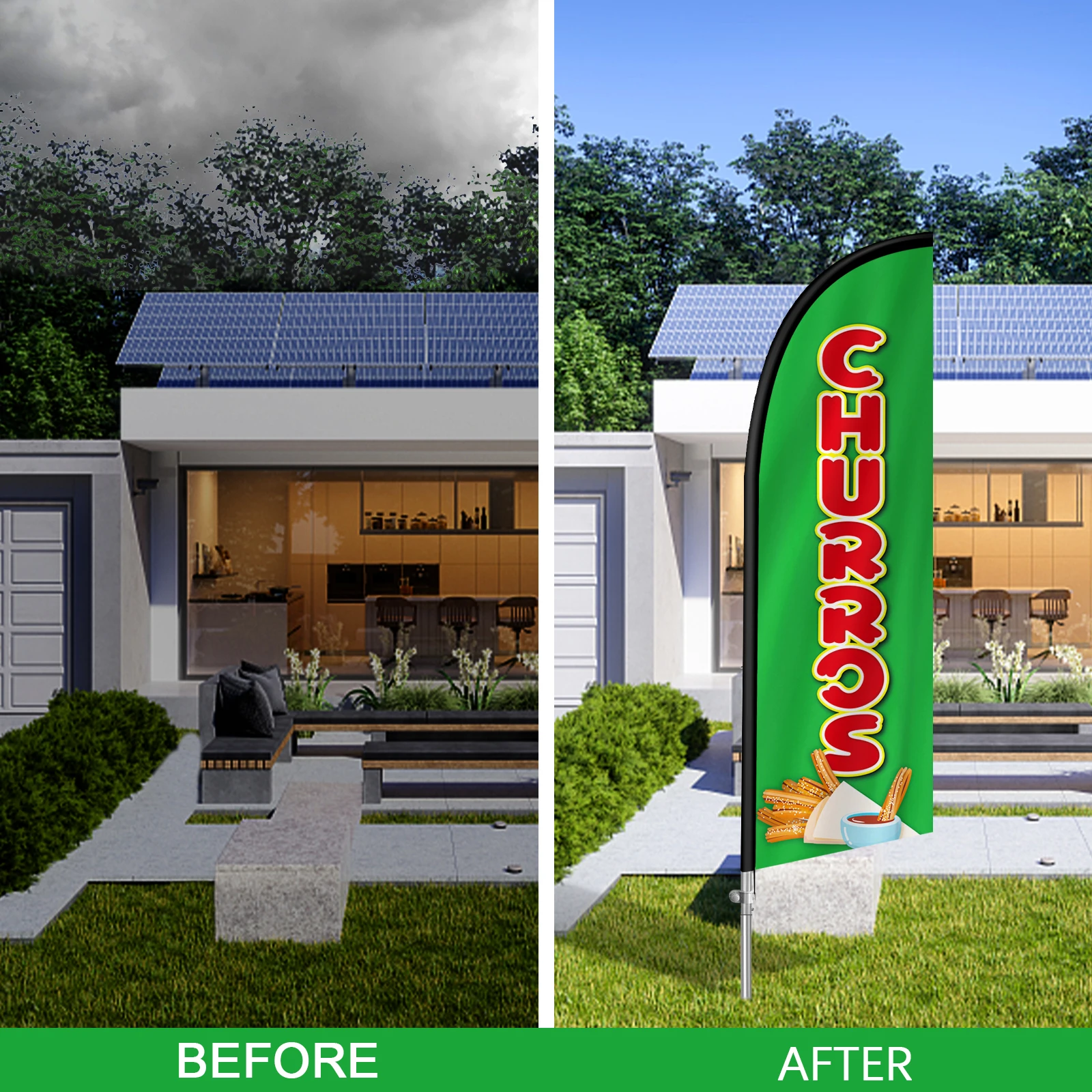 Флаг с перьями FSFLAG флаг алюминиевым флагом наружное украшение для рекламы