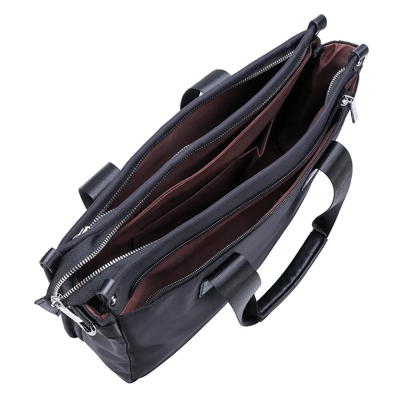 Men's bag Business portable double-layer file bag large capacity messenger laptop bag men briefcase women Work handbags