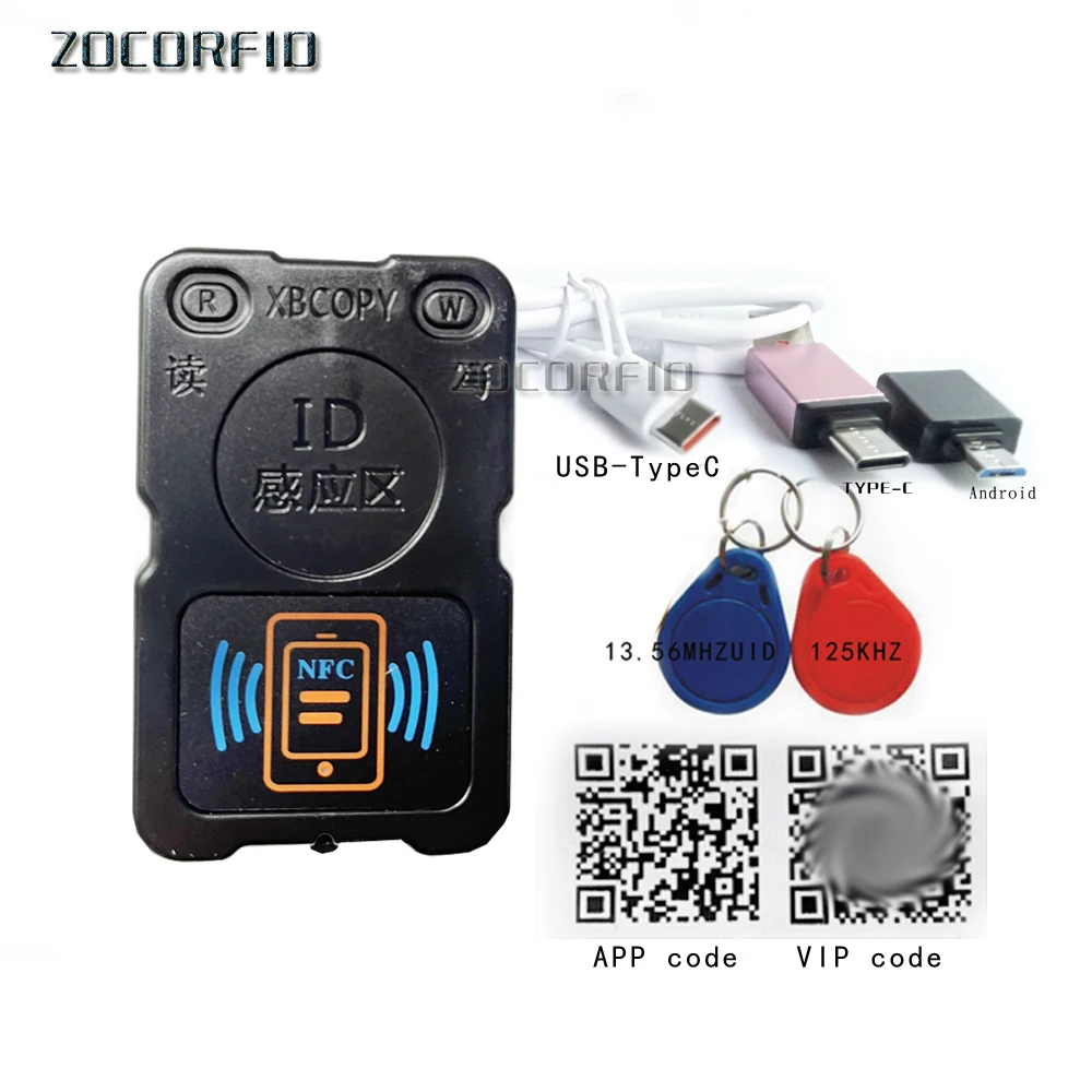 

NFC- pm8 RFID копир смарт-чип карт NFC ключ шифрования читатель 13,56мгц маркера дубликатор 125кгц RFID клон перезаписываемый писатель