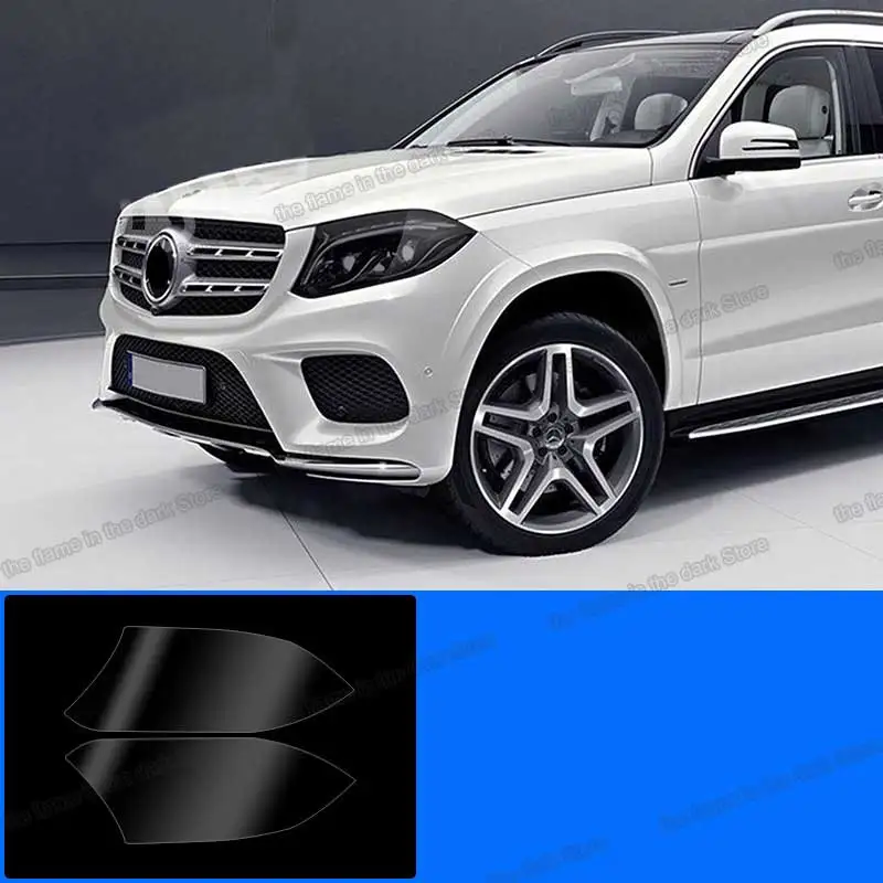 

Защитная пленка против царапин для автомобильных фар mercedes benz Gls class 2016 2017 2018 X166 аксессуар стикер Стайлинг