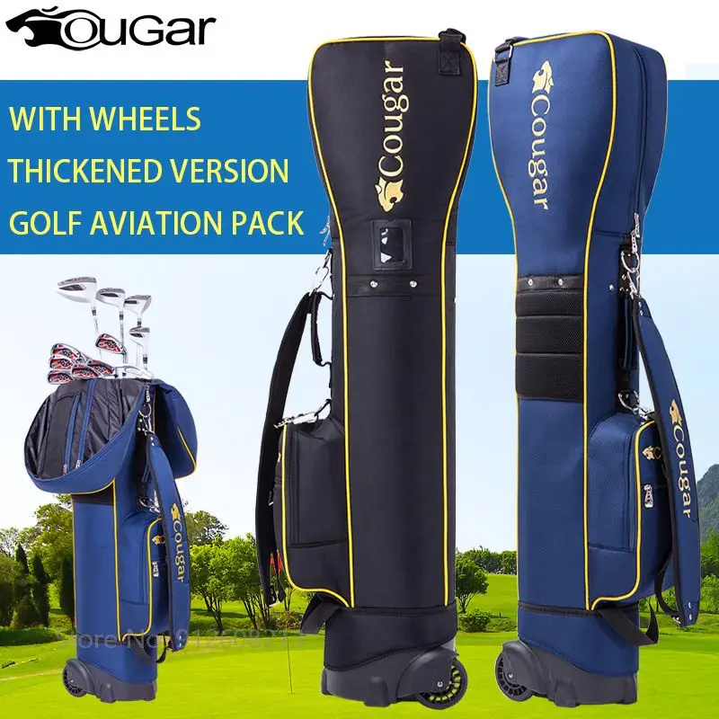 TTYGJ New Golf Pulley Bags Multifunctional Golf Aviation Bag Thickened Ultra-light Stand Bag with Wheels Portable Club Package