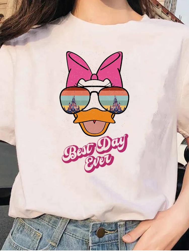 

Women New Cool Trendy Tigger With Sunglasses Popular T Shirt Cartoon Modern Print CrewNeck Tshirt White All-Match Disney T-Shirt