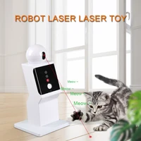 automatic cat teaser toys interactive smart teasing pet led laser funny handheld mode electronic pet usb charge tease cat toy
