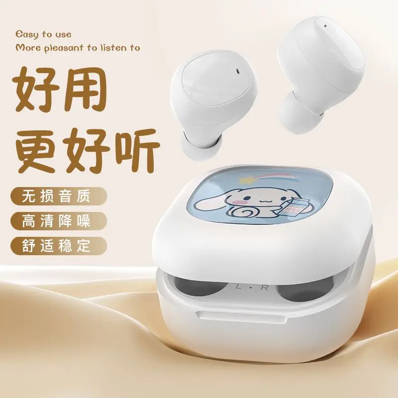 Новая беспроводная мини-гарнитура Sanrio с шумоподавлением Kuromi My melody Cinnamoroll