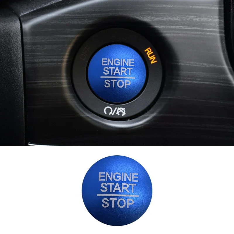 

Защитная крышка кнопки запуска для двигателя Jeep Grand Cherokee Wrangler, одна кнопка запуска, переключатель зажигания, декоративная наклейка