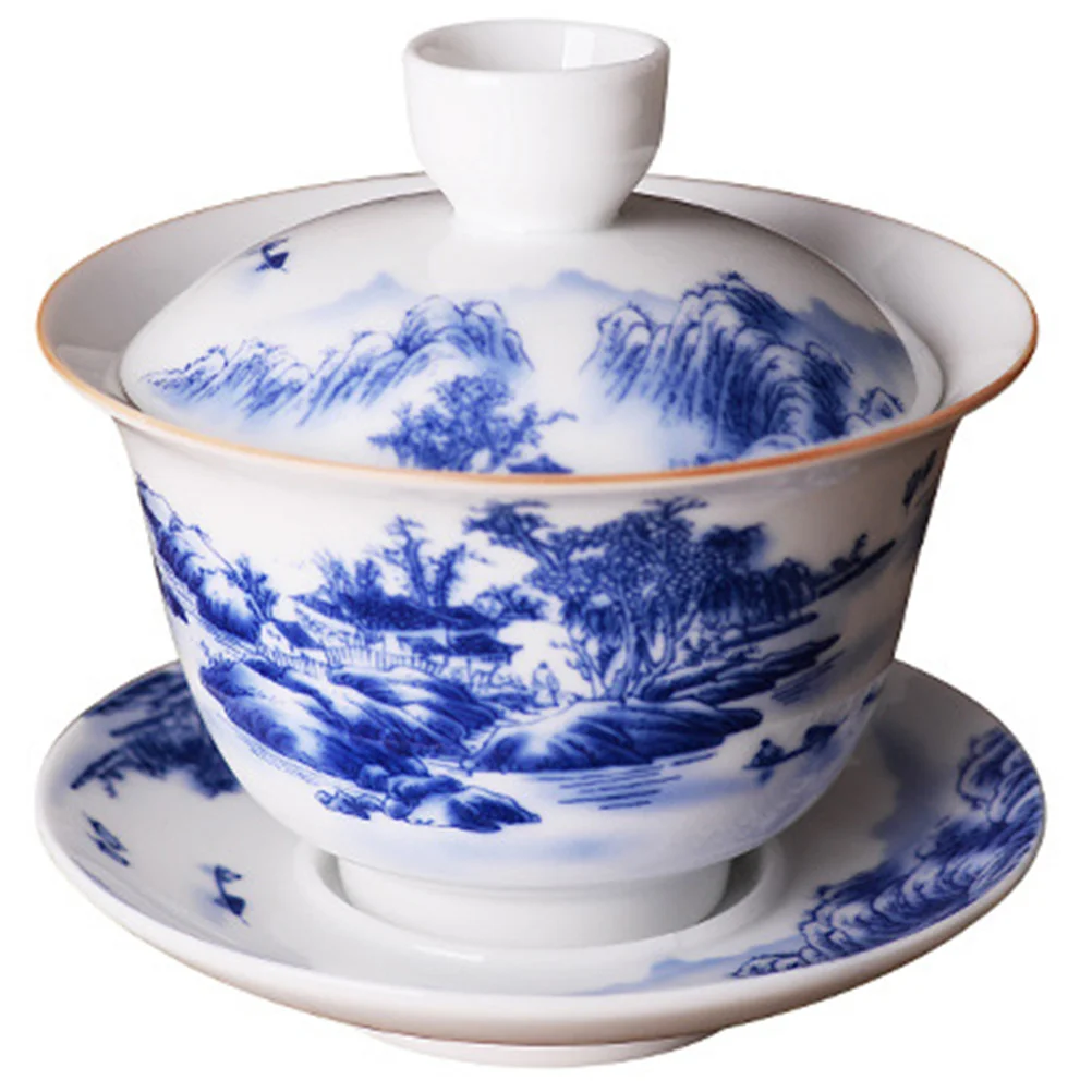 

1 Set Retro Ceramic Chinese Traditional Tea Bowl Tea Cup Practical Tea Bowl Kung Fu Tea Set Ceramic Tea Cup