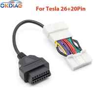 obd2 connector for tesla model 3 obd diagnostic car tools 122026pin male female to 16pin cable for tesla model y auto adapter