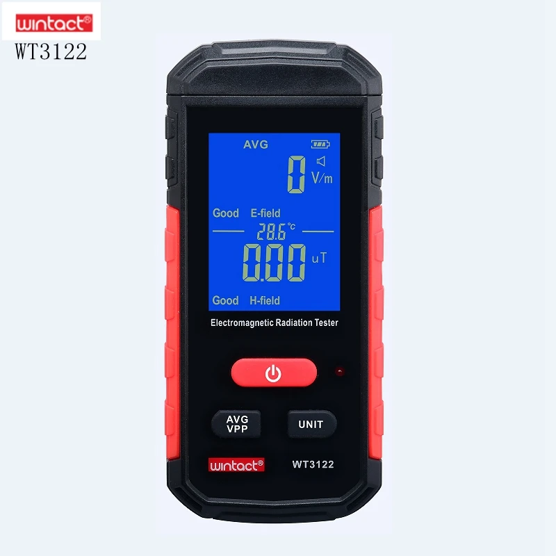 Electromagnetic Radiation Tester Electric Magnetic Field Radio Detector EMF Meter Portable Emission Dosimeter Sound Light Alarm