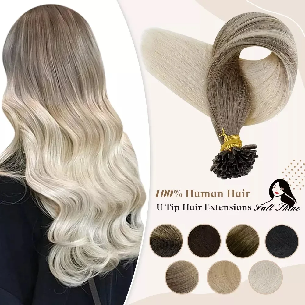 40-50g Keratin Glue Beads Prebonded Human Hair Extensiones