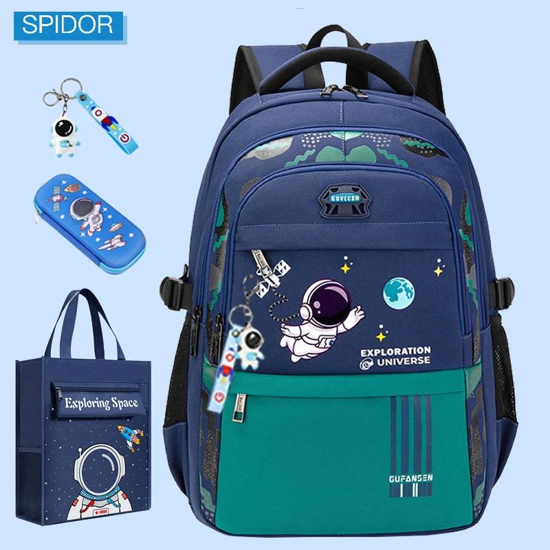 Top Quality Waterproof Children's Backpack Boys Girls Primary Schoolbag Large-Capacity Orthopedic Kids Backpack Mochila Infantil