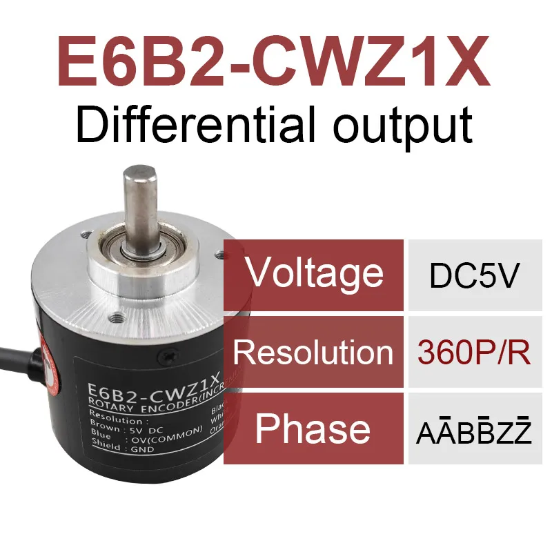 

Оптический поворотный энкодер E6B2 CWZ1X 100 200 360 500 600 1000 1024PR 1200PR 1500PR 2000PR Фотоэлектрический инкрементный поворотный энкод