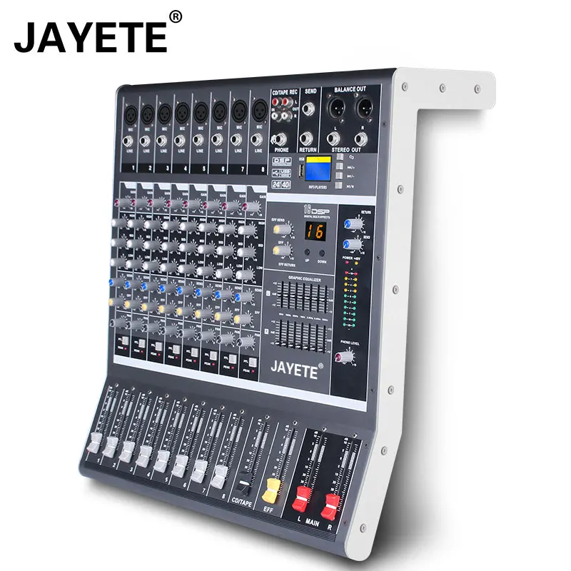 

DJ controller Stage use audio console mixer Kit MIC USB Sound Card DJ professional digital audio mixer Multi Channel Equipment