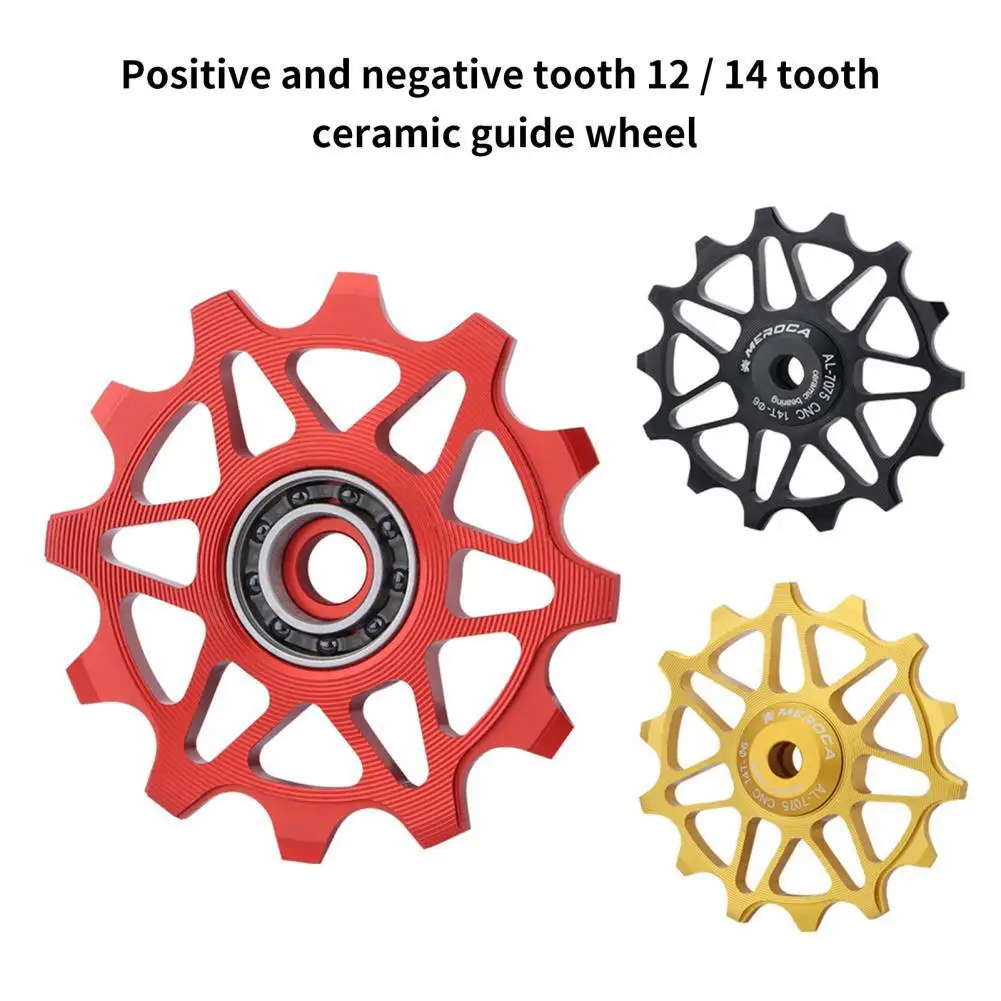 

Durable Rear Derailleur Pulley Wheel Universal Rust-proof Bike Guide Roller Pulley Bike Rear Jockey Wheel