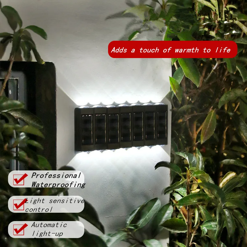 

Up And Down Sensor Lamp Outdoor LED IP65 Waterproof Garden Streetlights Solar Decoration Fence Courtyard Light Solar Wall Light