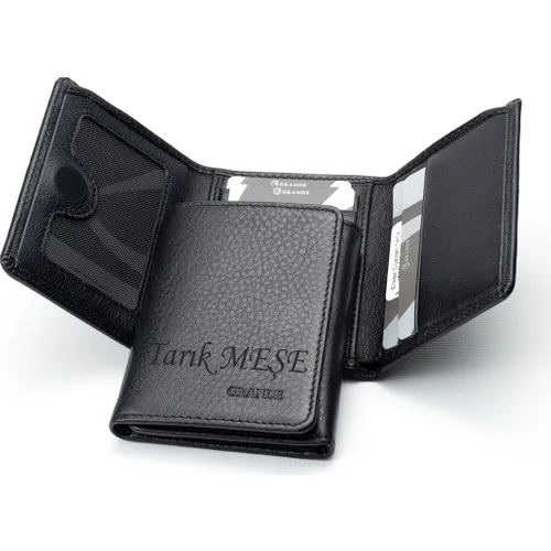

Grande 1414 Genuine Leather Magnet Men's Wallet High Quality Stylish for Male Carteira Masculina Кошелек Мужской