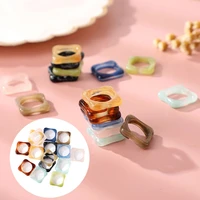 1pc fashion female ring hand accessories square ring resin ring design ring retro tide ring jewelry