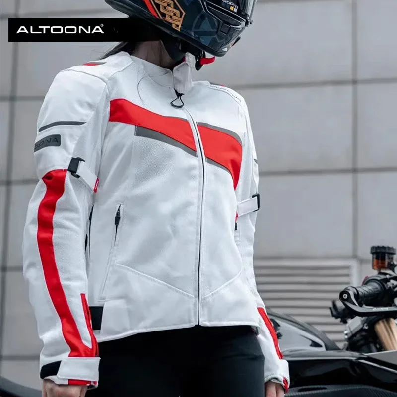 Куртка Altoona для мотоциклиста женщин защитная летняя сетчатая куртка вентиляция