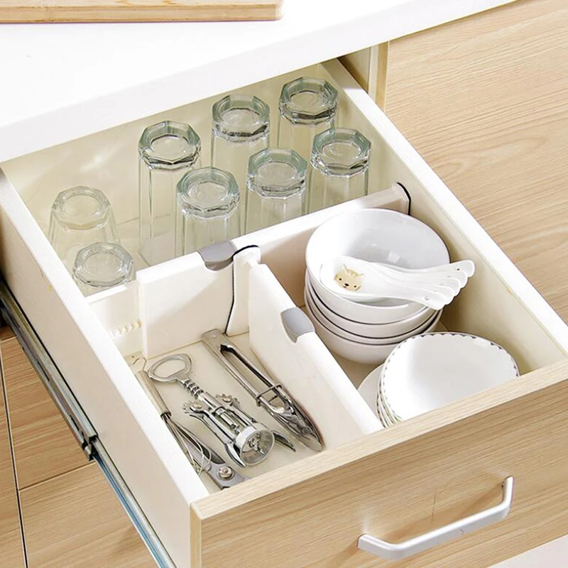 

Household Creative Telescopic Storage Board Retractable Classified Plate Desk Drawer Divider Wardrobe Closet Partition Board