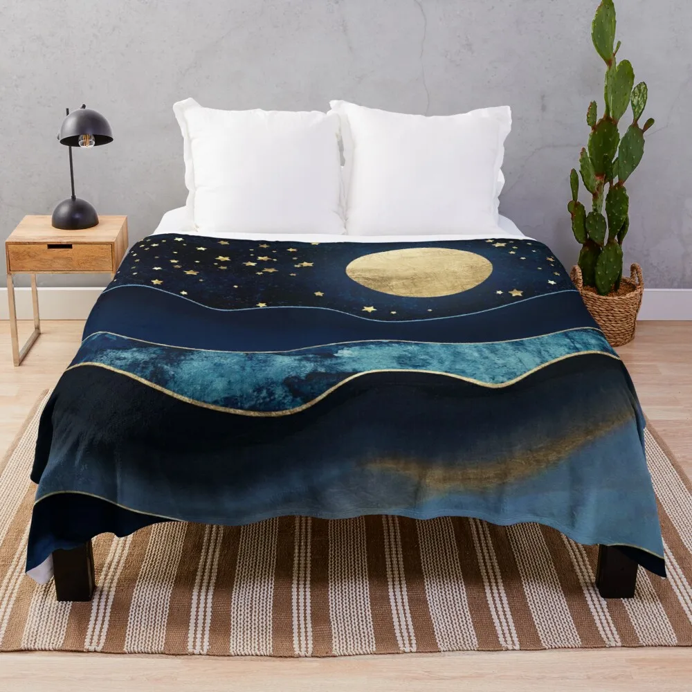

Golden Moon Throw Blanket soft