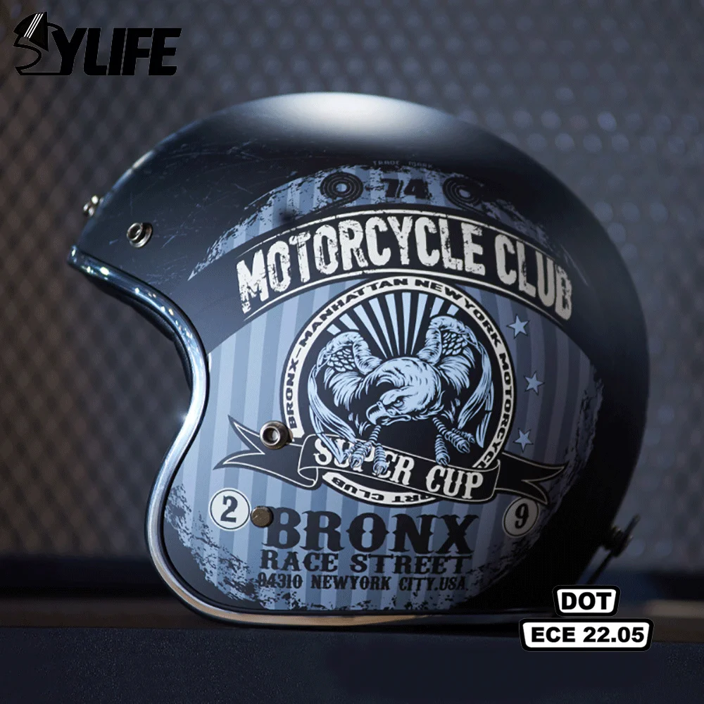 

Ретро 3/4 шлем с открытым лицом Сертификация в горошек мотоциклетный женский винтажный мотоциклетный шлем для мужчин и женщин